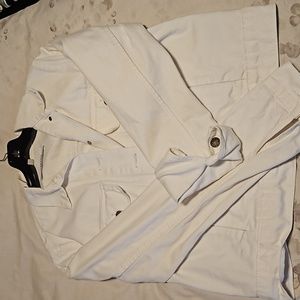 White jean jacket